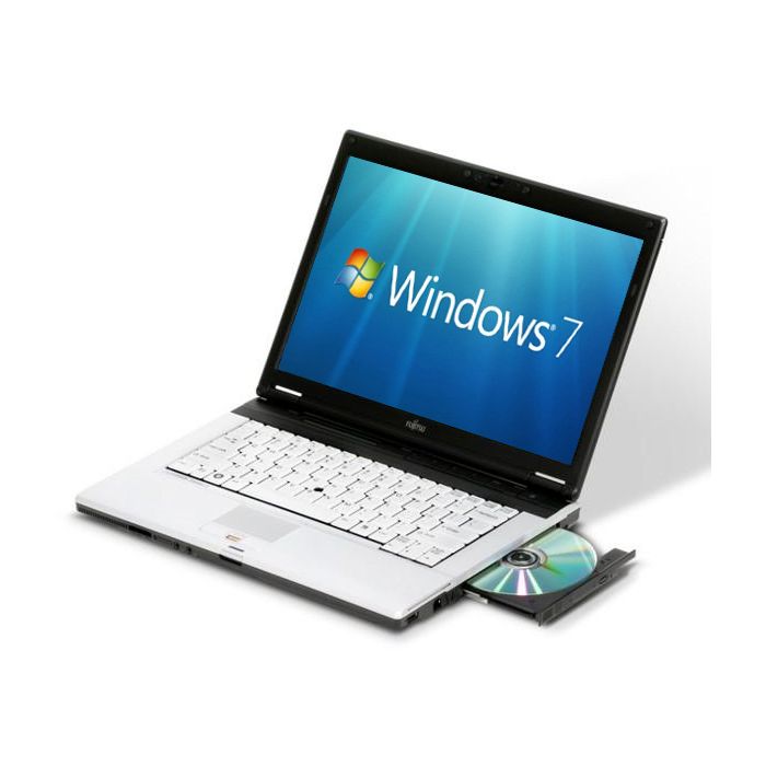 Fujitsu Siemens Lifebook S7220 14.1"  P8400 2GB DDR3 DVDRW WiFi WebCam Windows 7 Laptop (Refurbished)