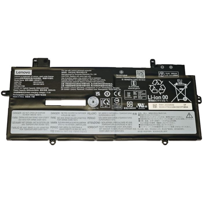 Genuine Lenovo ThinkPad X1 Yoga Gen 6 Battery SB10T83218  (~99% Health)