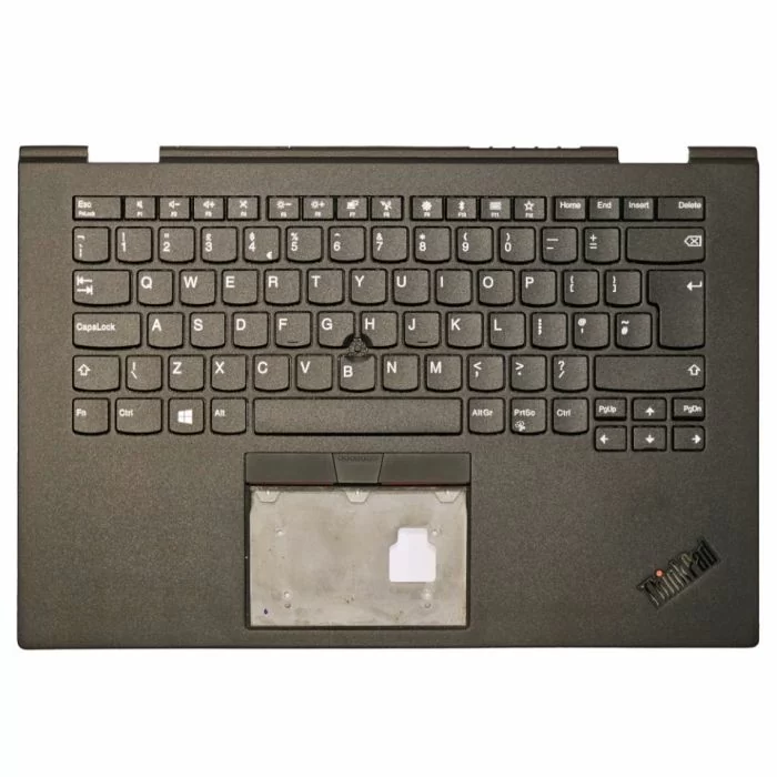 Lenovo X1 Yoga Gen 3 Palmrest with UK Keyboard SM10M69915 front view
