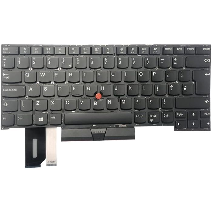 Lenovo SN20R66015 ThinkPad T490s T495s T14s Gen 1 P1 Gen 3 UK Layout Laptop Keyboard