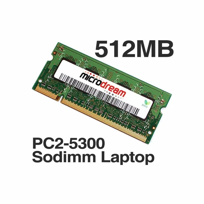 512MB PC2 5300 667MHz 200Pin DDR2 Sodimm Laptop Memory RAM