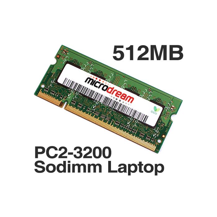 PC2-3200 SODIMM 512MB