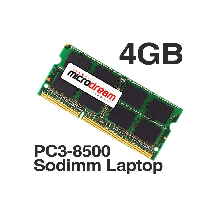 4GB (1x4GB) PC3-8500 1066MHz 204Pin DDR3 Sodimm Laptop Memory RAM