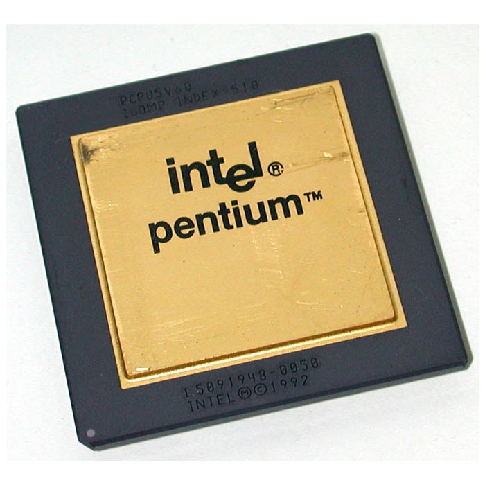 Intel Pentium 60 A80501-60 SX948 Vintage CPU, GOLD
