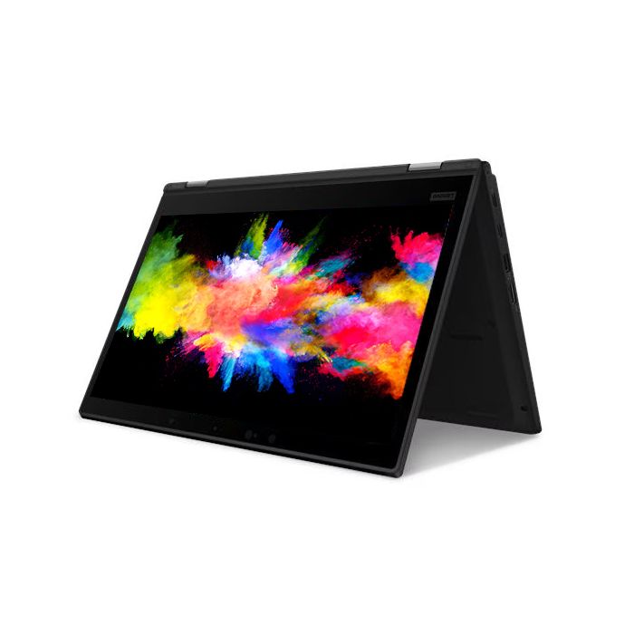 Lenovo ThinkPad L390 Yoga 13.3 FHD Touchscreen Laptop in Tent Mode Front Angle