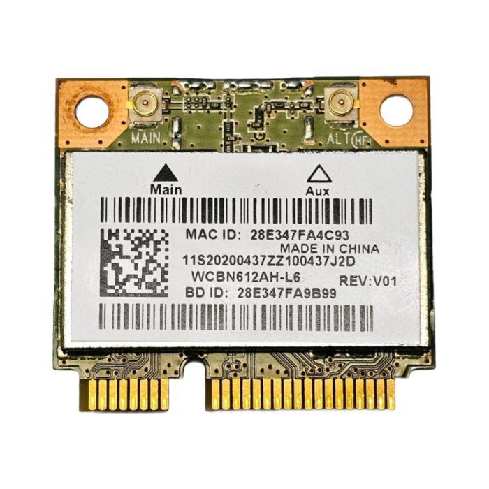 Qualcomm Atheros QCWB335 Dual Band Wi-Fi  Card WCBN612AH-L6 front view