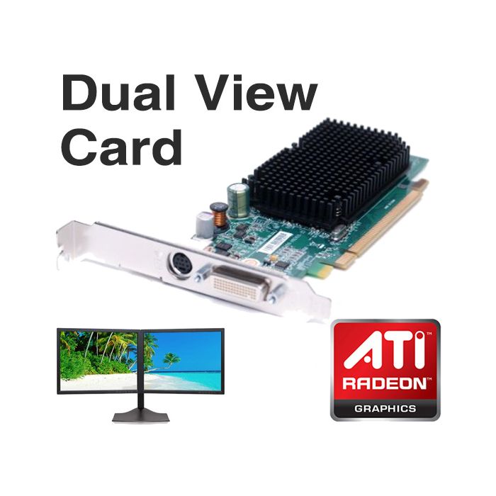 Dell ATI Radeon X1300 256MB PCI-E DMS-59 Dual Display TV-Out Graphics Card GJ501