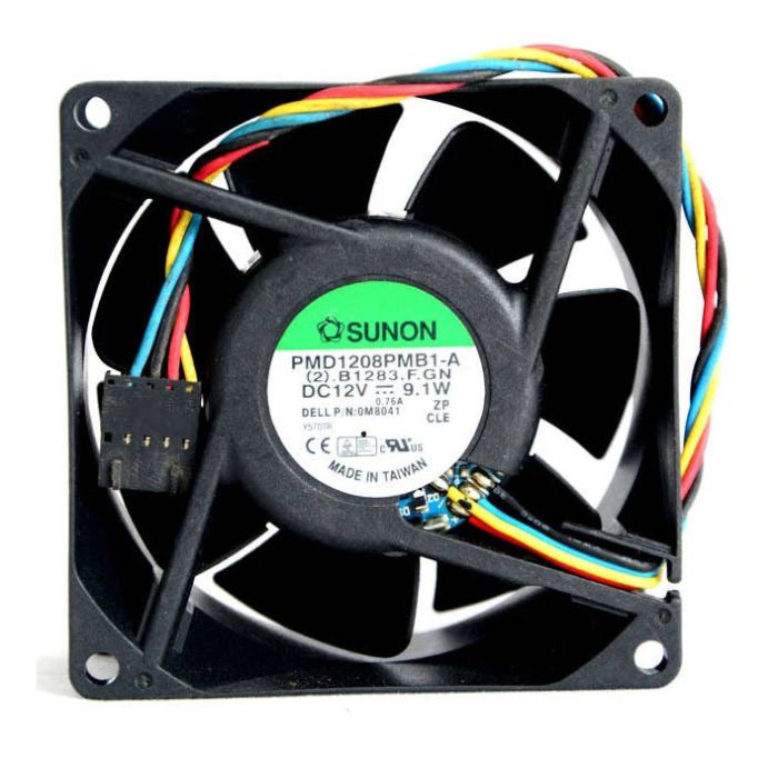 Sunon PMD1208PMB1-A 80mm x 38mm DC12V 0.76A Case Fan Dell YW713