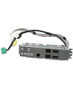 Illustration depicting Dell OptiPlex 390 3010 SFF Front USB Audio Panel 9F4N6 09F4N6 : MicroDream.co.uk