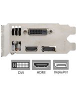 GTX 1050 Low Profile DVI HDMI DisplayPort Bracket for Video Graphics Card