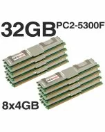32GB (8x4GB) DDR2 PC2-5300F 667MHz ECC Fully Buffered SERVER MEMORY RAM HP DELL HYMP151F72CP4N3-Y5