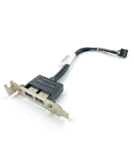 Lenovo ThinkCentre Low Profile PCI Bracket with 2x USB ports and cable P/N: 42Y8006, 41R3372