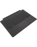 Microsoft Surface Pro Type Cover black QWERTY English keyboard angled view