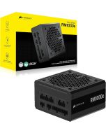 Corsair RM1000e (2025) 1000W Power Supply – retail box and unit front view