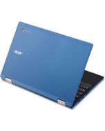 Acer Chromebook 11 CB3-132-11DC Stone Blue laptop open rear angle view