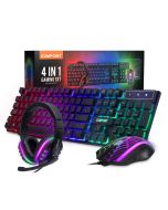 4 in 1 Gaming Set: RGB Q-Keyboard, LED Mouse, Gaming Headset, Non-Slip Mouse Pad