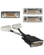Illustration depicting Molex DMS-59 LFH-59 to dual 2x DVI splitter cable for Video Graphics Card : MicroDream.co.uk