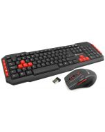 Ultimate Wireless 2.4GHz Gaming Keyboard and Mouse Combo Set KMG9000-W