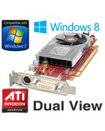 Illustration depicting ATi Radeon HD 3450 256MB DMS-59 PCI-e Dual View Low Profile Video Card Y103D : MicroDream.co.uk
