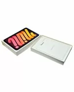 Illustration depicting Apple iPad Mini 7th Gen (A17 Pro) Starlight A2993 Empty Box With Inserts Only : MicroDream.co.uk