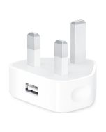 Apple 5W USB Power Adapter A1399 – UK 3-pin – front view
