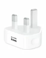 Apple 5W USB Power Adapter A1399 – UK 3-pin – front view