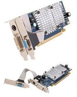 Illustration depicting ATI Radeon HD 3450 256MB DVI VGA TV-Out PCI-Express Low Profile Graphics Card
