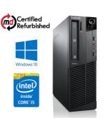 Illustration depicting Lenovo ThinkCentre M91p SFF Intel Core i3 8GB RAM 250GB Windows 10 Desktop PC Computer : MicroDream.co.uk