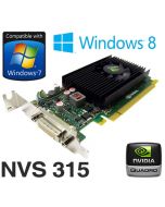 nVidia Quadro NVS 315 1GB PCIe x16 Dual Display DMS-59 Low Profile Graphics Card