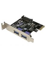 StarTech PEXUSB3S23 2-Port USB 3.0 with SATA Power PCIe Expansion Card