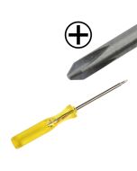 PH #00 Phillips screwdriver with yellow handle and precision cross tip
