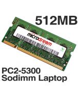 Illustration depicting 512MB PC2-5300 667MHz 200Pin DDR2 Sodimm Laptop Memory RAM : MicroDream.co.uk