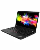 Refurbished Lenovo ThinkPad T490 – business laptop angled view