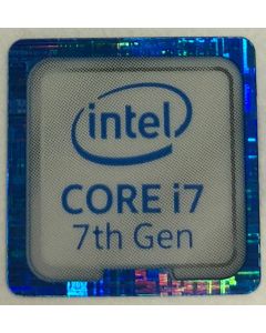 Genuine Intel Core i7 Inside Case Badge Sticker (7th Generation) 18mm x 18mm