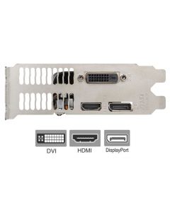 GTX 1050 Full Height Bracket for Video Graphics Card DVI HDMI DisplayPort