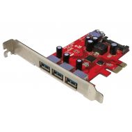 StarTech PEXUSB3S4 4-Port USB 3.0 SATA High Profile PCIe Expansion Card D119-00B